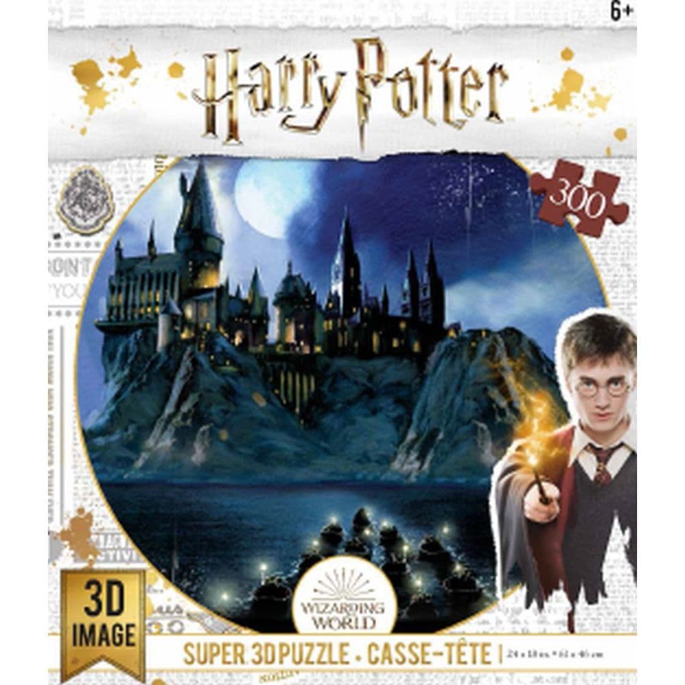 Lenticular 3D Puzzle HP Hogwarts at Night Main Product  Image width="1000" height="1000"