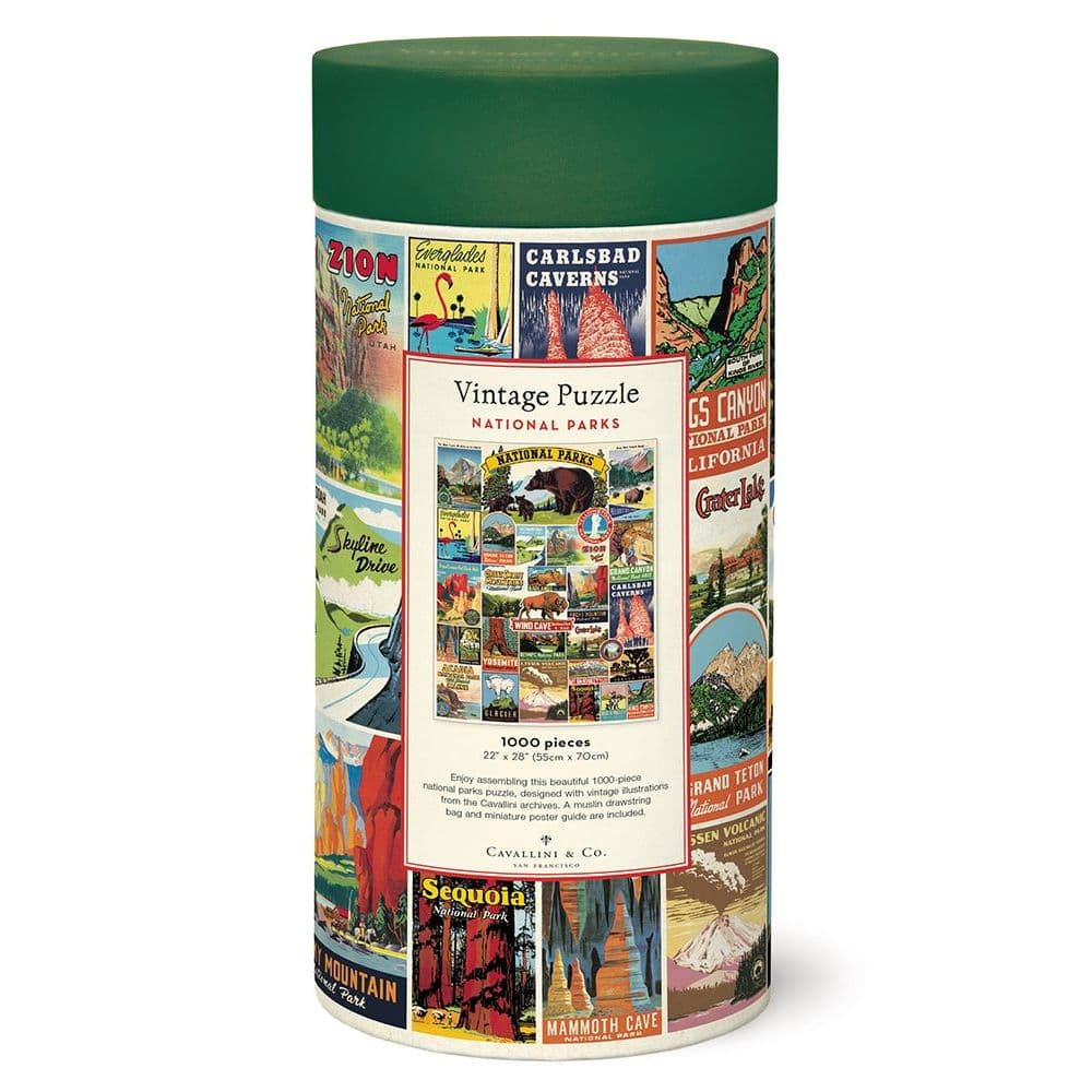 National Parks 1000 Piece Puzzle by Cavallini 3rd Product Detail  Image width="1000" height="1000"