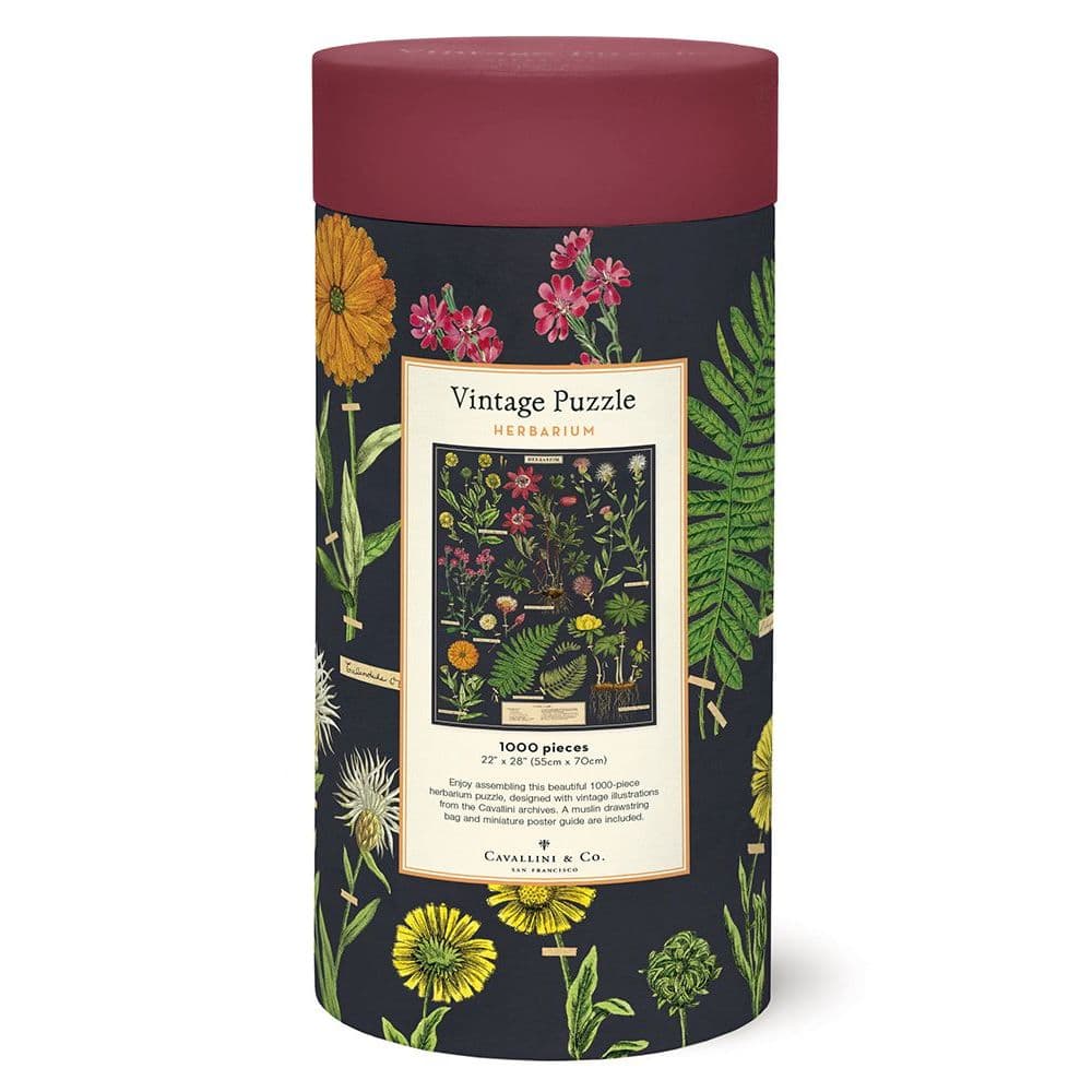 Herbarium 1000 Piece Puzzle by Cavallini 3rd Product Detail  Image width=&quot;1000&quot; height=&quot;1000&quot;