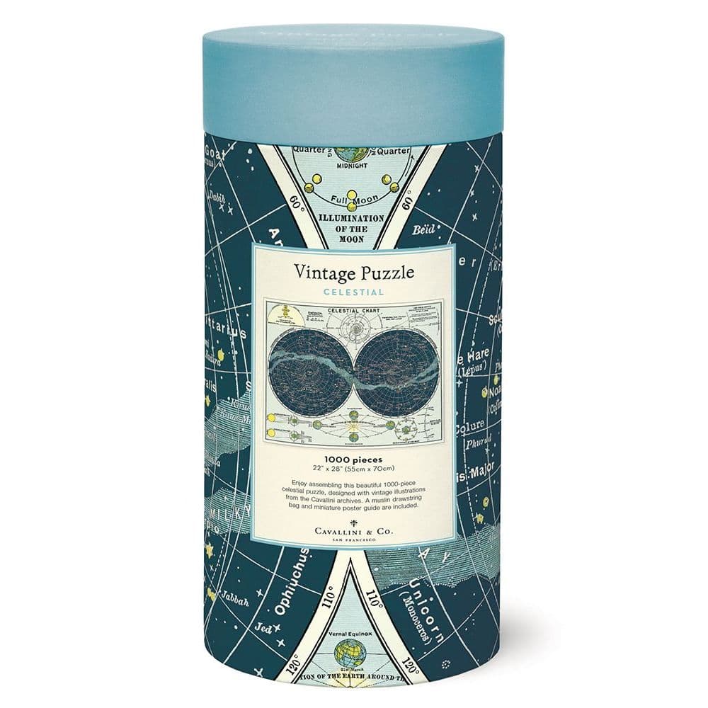 Celestial Chart 1000 Piece Puzzle by Cavallini 3rd Product Detail  Image width=&quot;1000&quot; height=&quot;1000&quot;