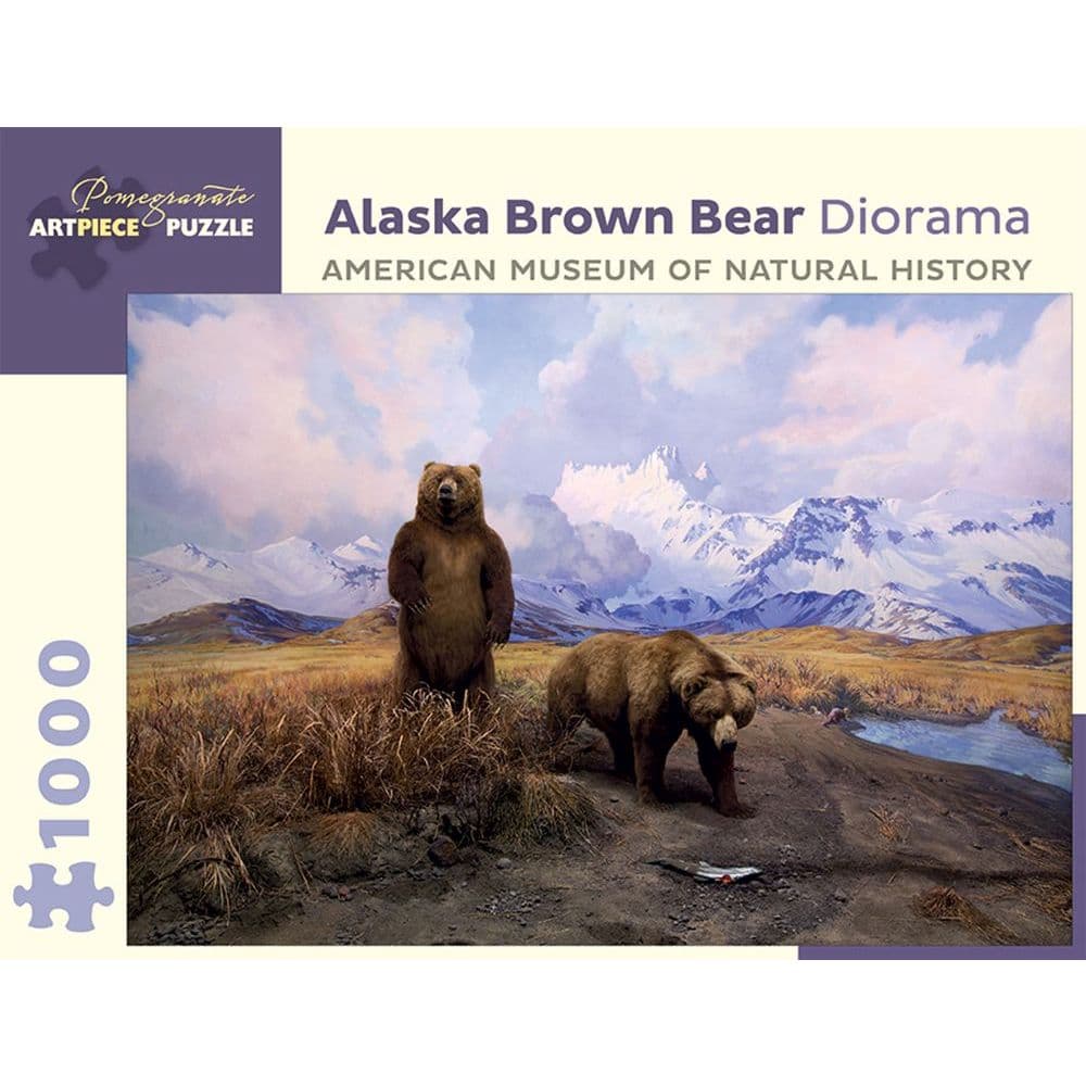 Alaska Brown Bear Diorama 1000 pc Puzzle Main Product  Image width="1000" height="1000"