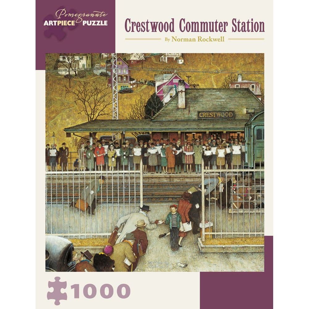 Rockwell Crestwood Commuter Station 1000 pc Puzzle Main Product  Image width="1000" height="1000"