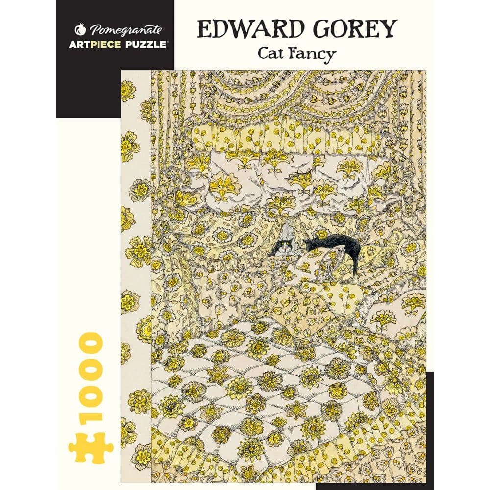Edward Gorey Cat Fancy 1000 pc Puzzle Main Product  Image width="1000" height="1000"