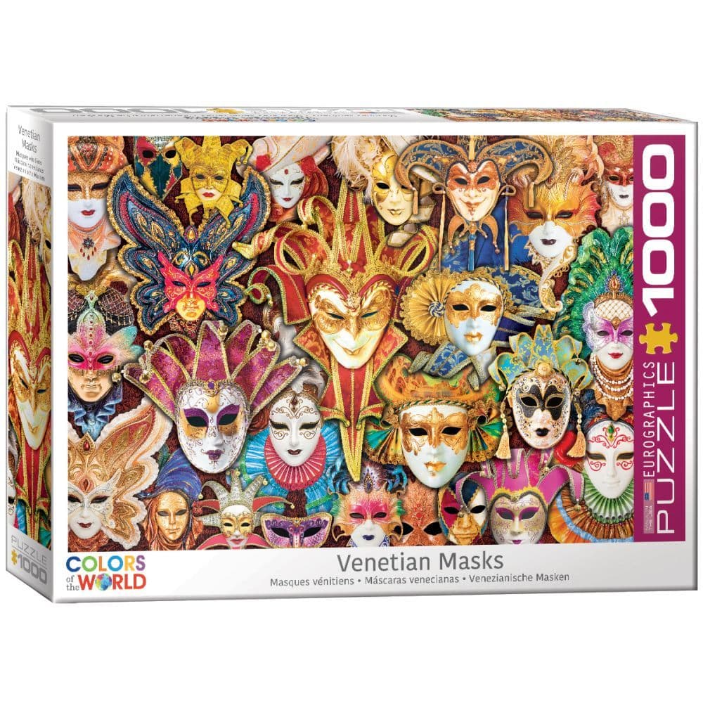 Venice Carnival Masks 1000pc Puzzle - Calendars.com