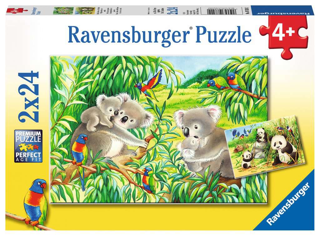 koalas and pandas 48pc puzzle image main width="1000" height="1000"