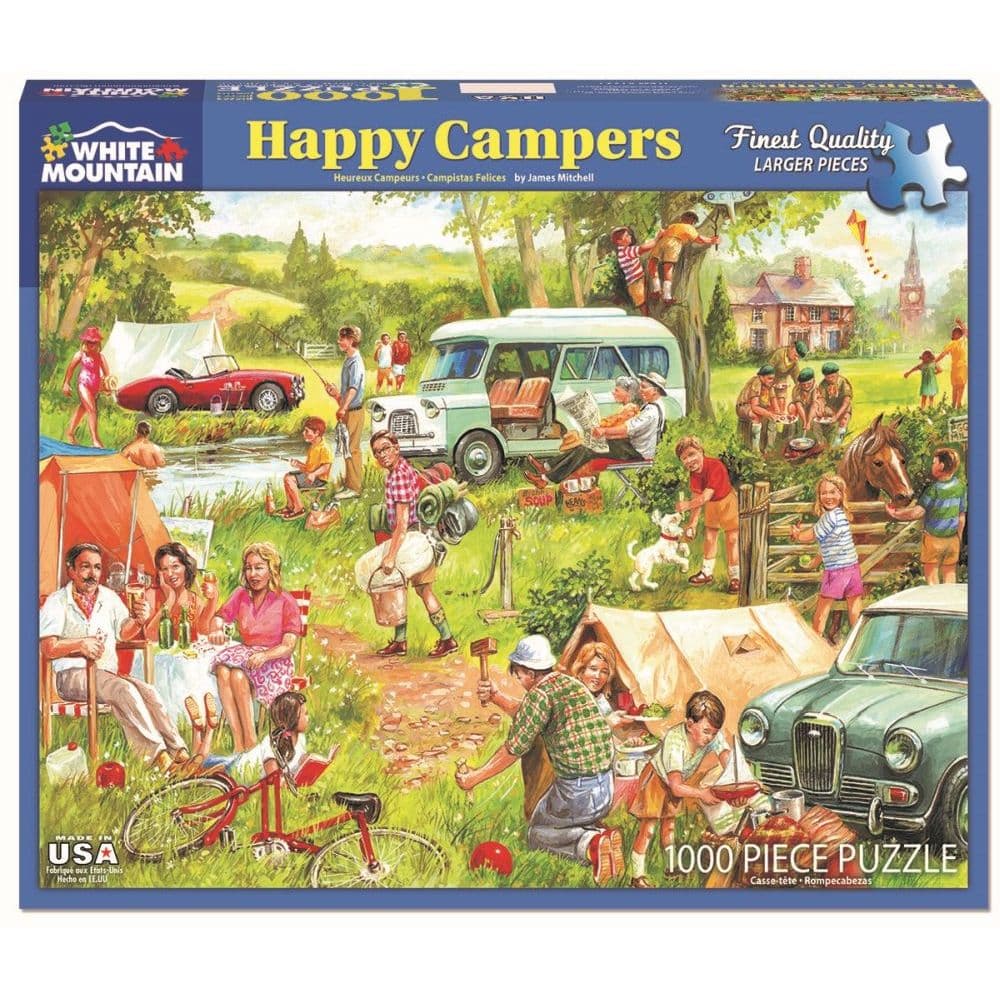 Happy Campers 1000pc Puzzle - Calendars.com