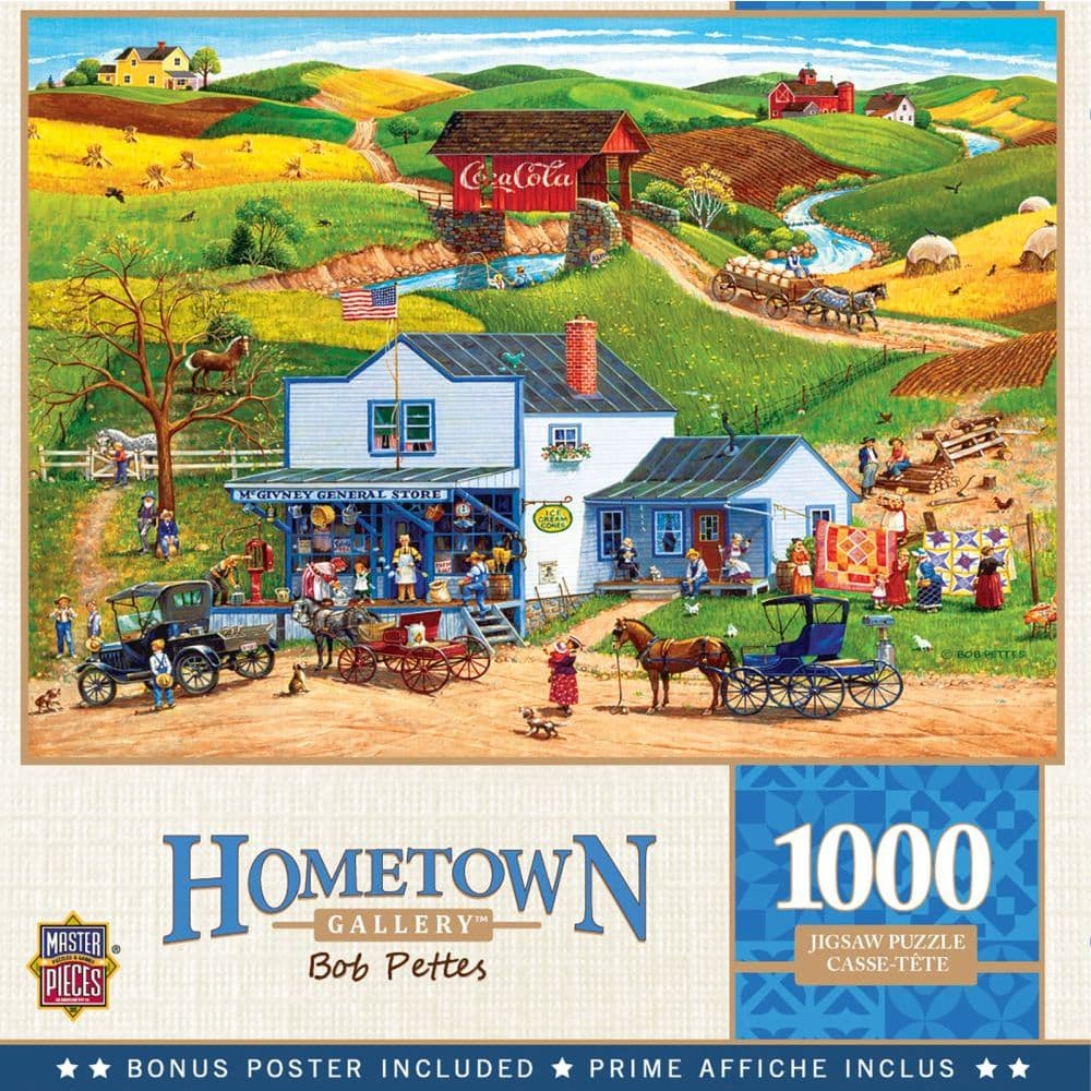 Hometown McGivneys Country Store 1000pc Puzzle Main Product  Image width="1000" height="1000"