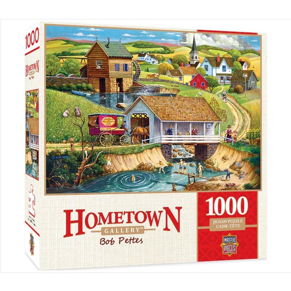 Hometown Last Swim of Summer 1000 Piece Puzzle Main Product  Image width="1000" height="1000"