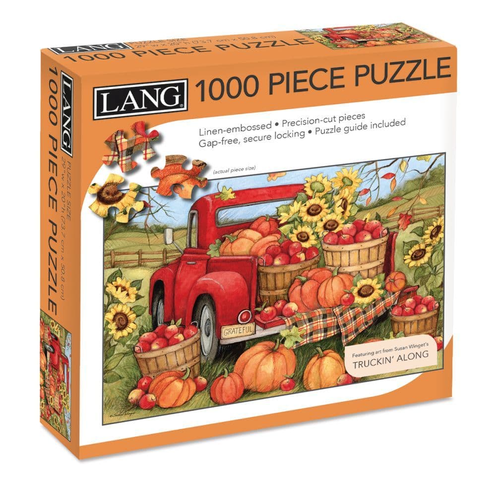 Harvest Truck 1000 Piece Puzzle by Susan Winget Main Product  Image width=&quot;1000&quot; height=&quot;1000&quot;