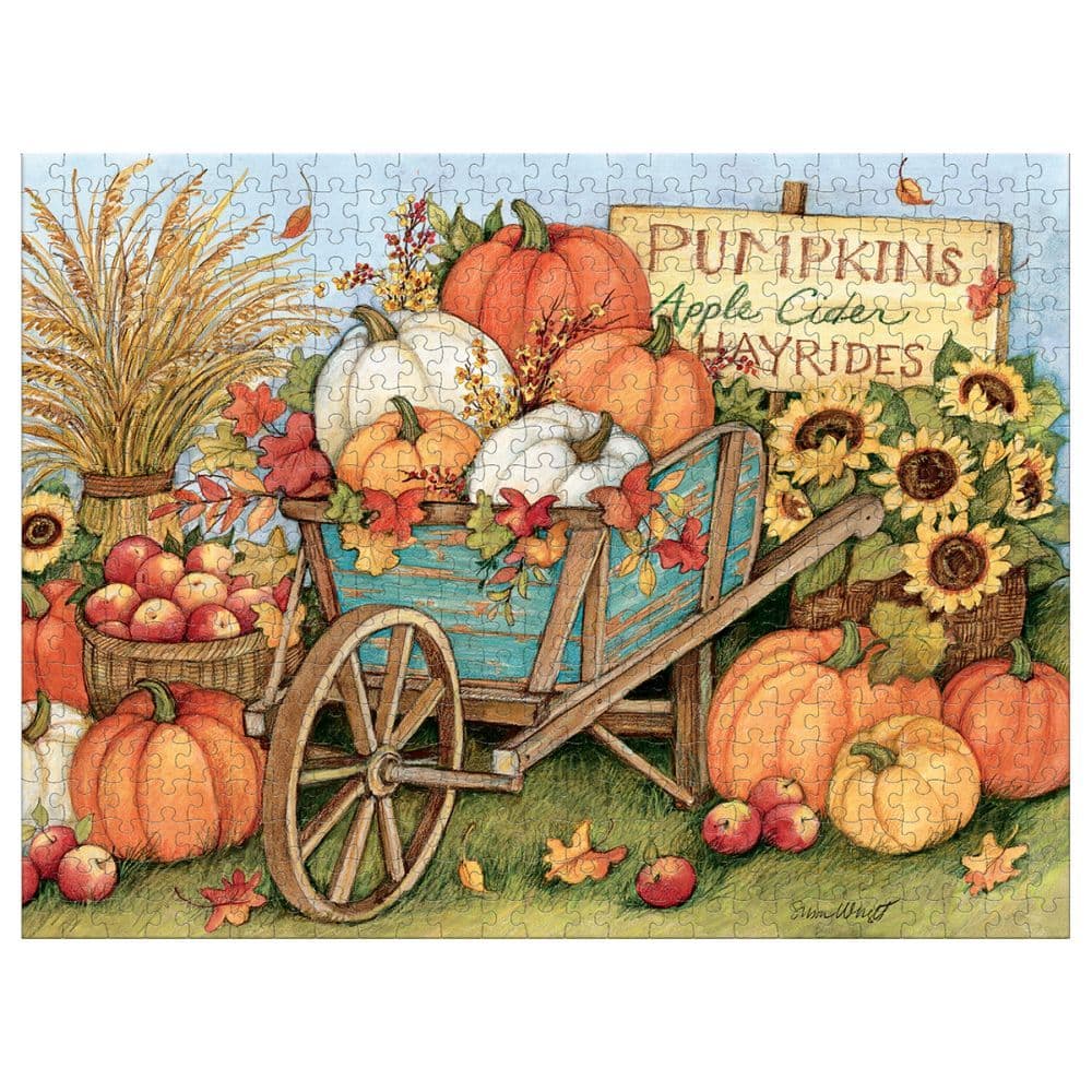 Harvest Wheelbarrow 500 Piece Puzzle by Susan Winget 2nd Product Detail  Image width=&quot;1000&quot; height=&quot;1000&quot;
