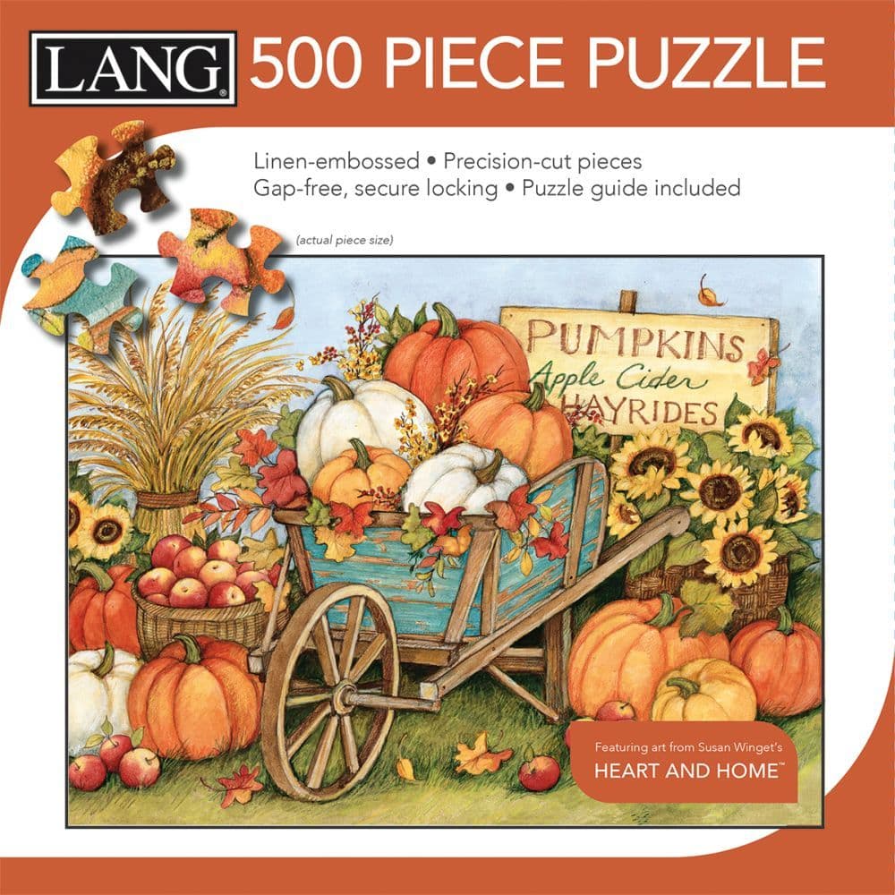 LANG 500 Piece Puzzle - 'Rocking Chair' Art By Susan Winget, Linen Finish