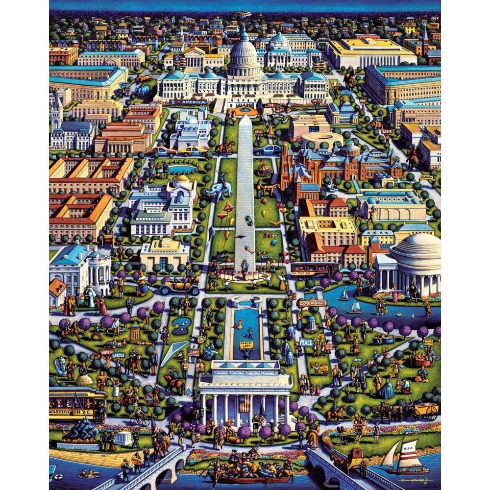 Washington DC Mall 1000pc Puzzle 2nd Product Detail  Image width="1000" height="1000"