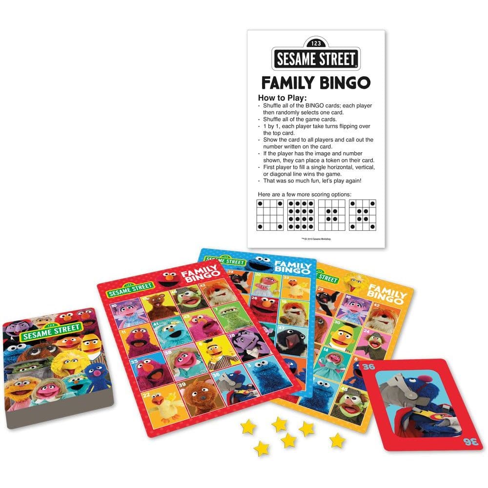 Sesame Street Family Bingo 3rd Product Detail  Image width="1000" height="1000"