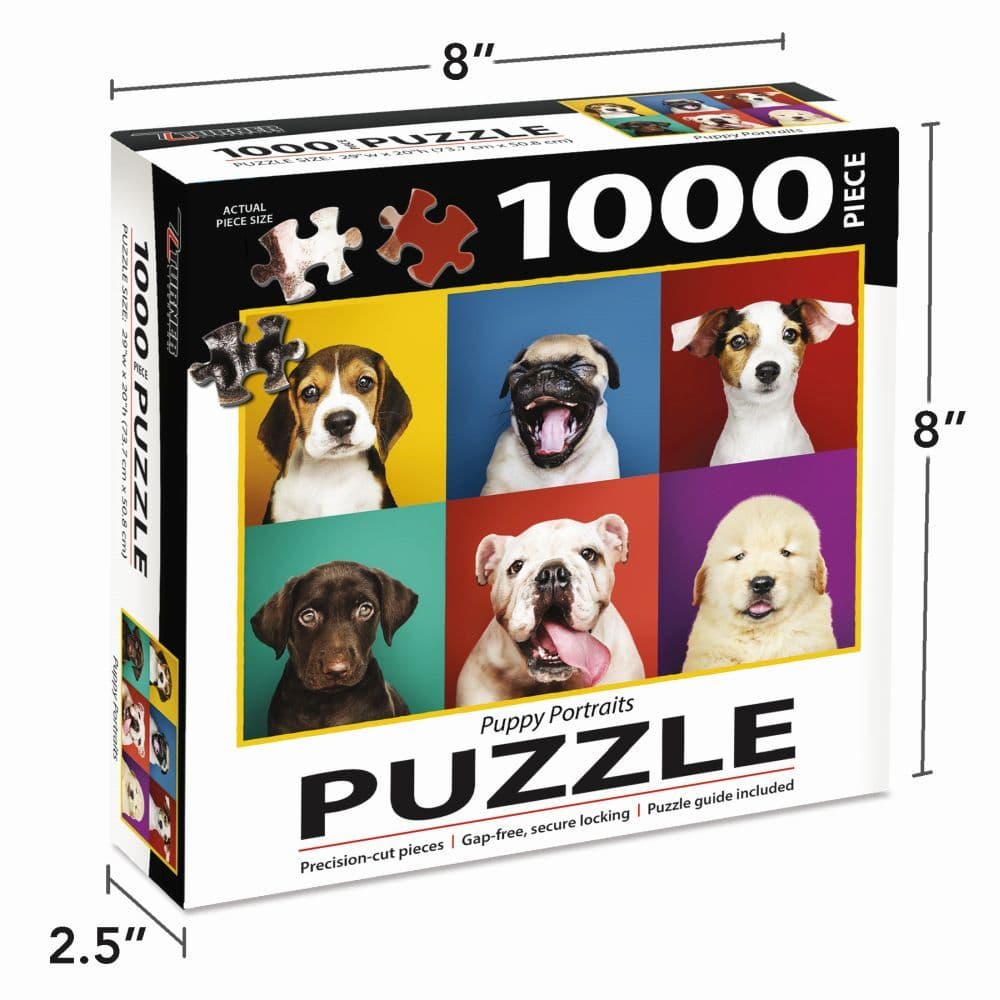 Puppy Portraits 1000Pc Puzzle 4th Product Detail  Image width=&quot;1000&quot; height=&quot;1000&quot;