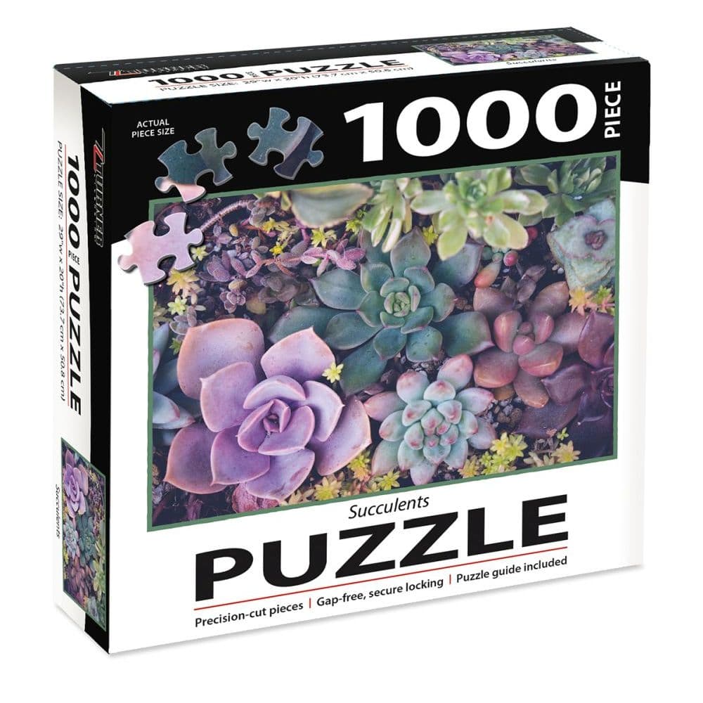 Succulents 1000 Piece Puzzle Main Product  Image width=&quot;1000&quot; height=&quot;1000&quot;