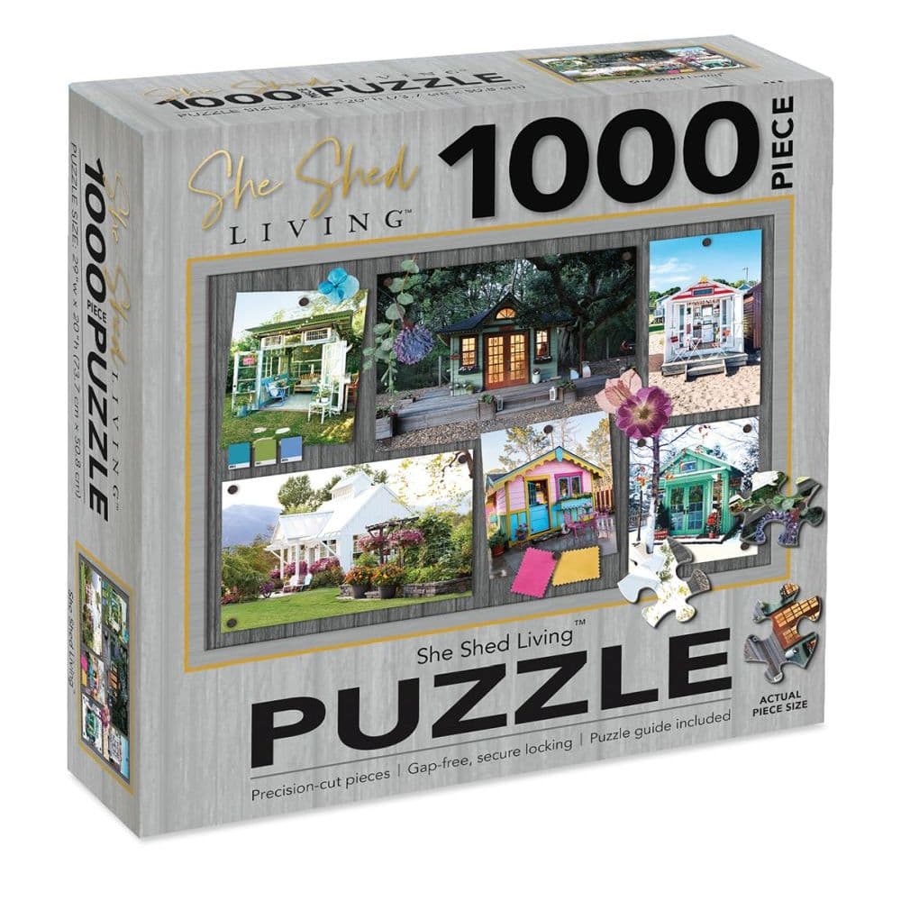 She Shed Living 1000 Piece Puzzle Main Product  Image width=&quot;1000&quot; height=&quot;1000&quot;