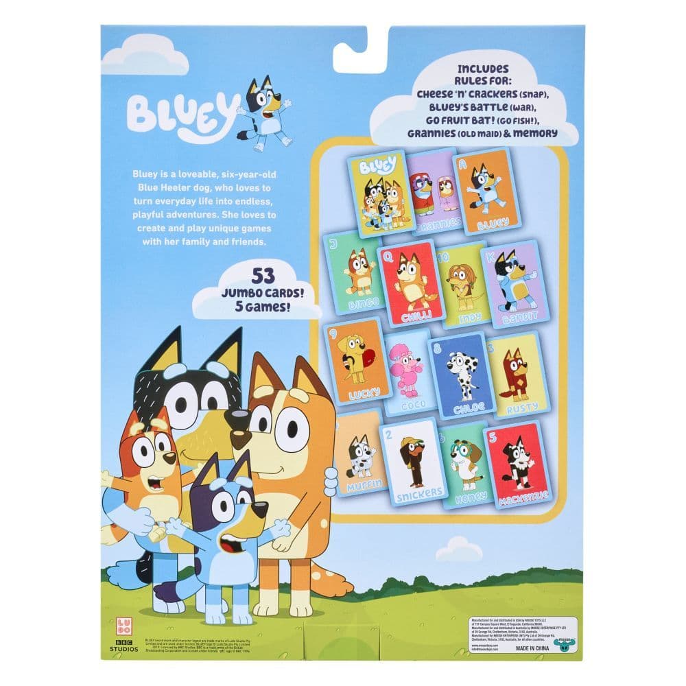 image Bluey 5 in 1 Card Game Set Main Image