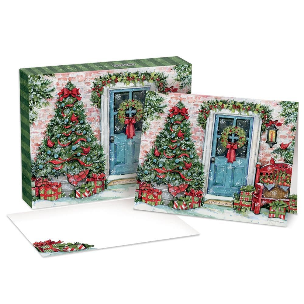 Greenery Greetings Boxed Christmas Cards 3rd Product Detail  Image width=&quot;1000&quot; height=&quot;1000&quot;