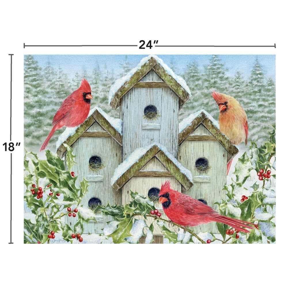 Cardinal Birdhouse 500 Piece Puzzle 5th Product Detail  Image width=&quot;1000&quot; height=&quot;1000&quot;