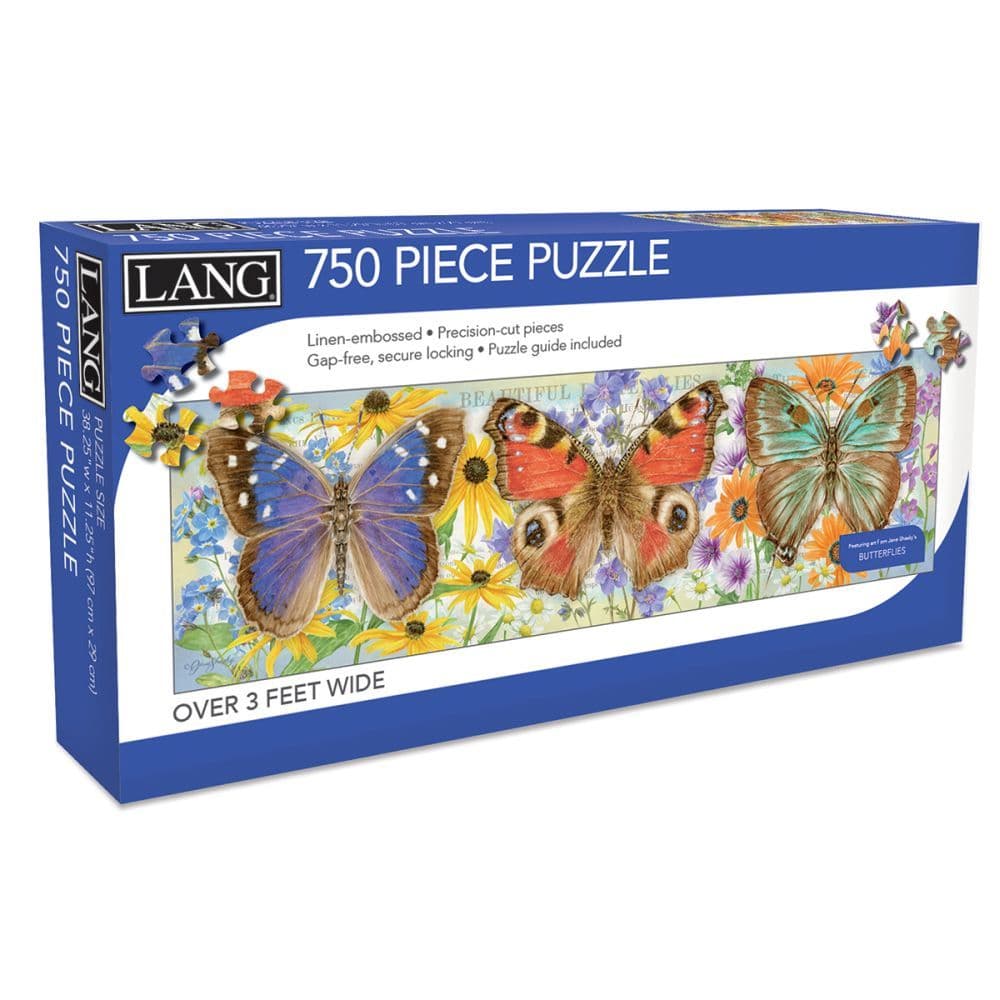 Butterflies 750 Piece Puzzle Panoramic Main Product  Image width=&quot;1000&quot; height=&quot;1000&quot;