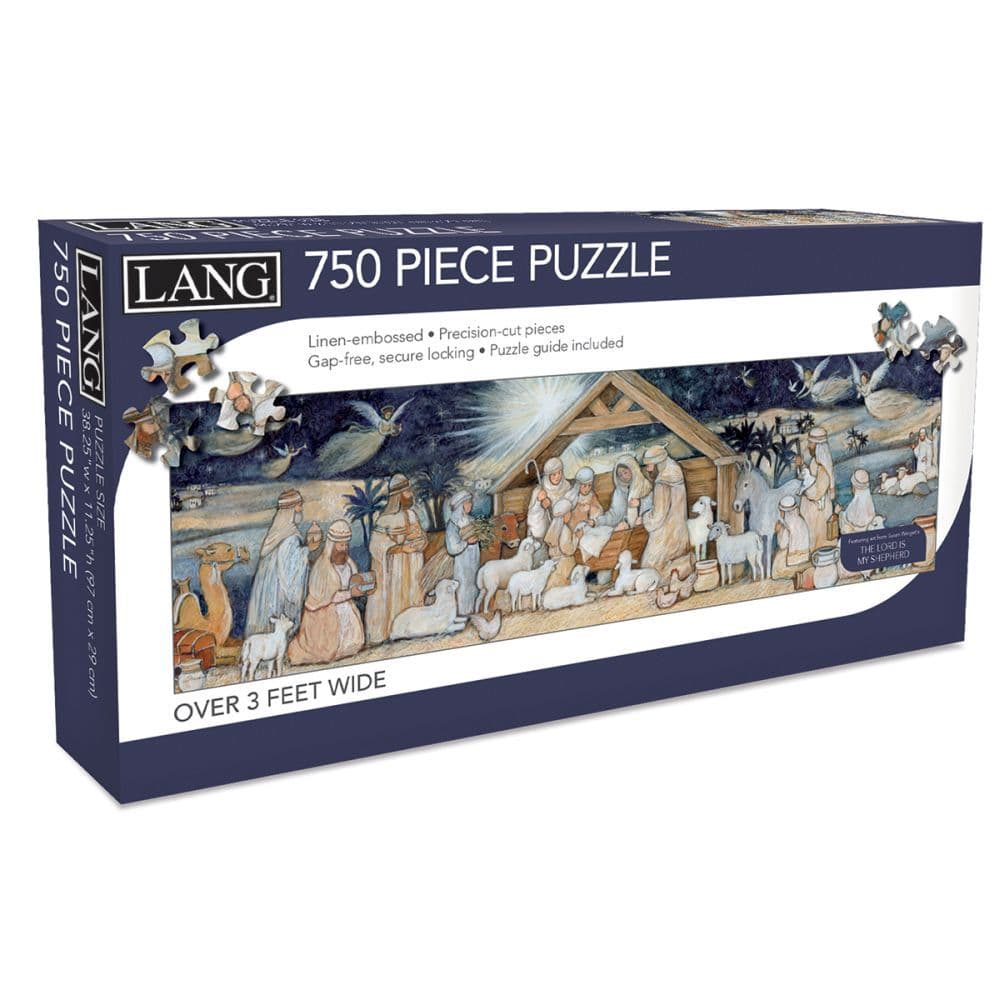Nativity Set Puzzle 750 Piece Puzzle Panoramic Main Product  Image width=&quot;1000&quot; height=&quot;1000&quot;
