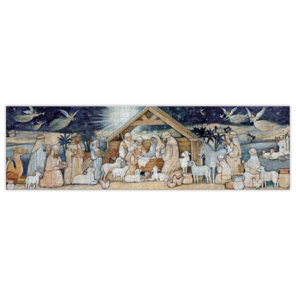 Nativity Set Puzzle 750 Piece Puzzle Panoramic 2nd Product Detail  Image width=&quot;1000&quot; height=&quot;1000&quot;