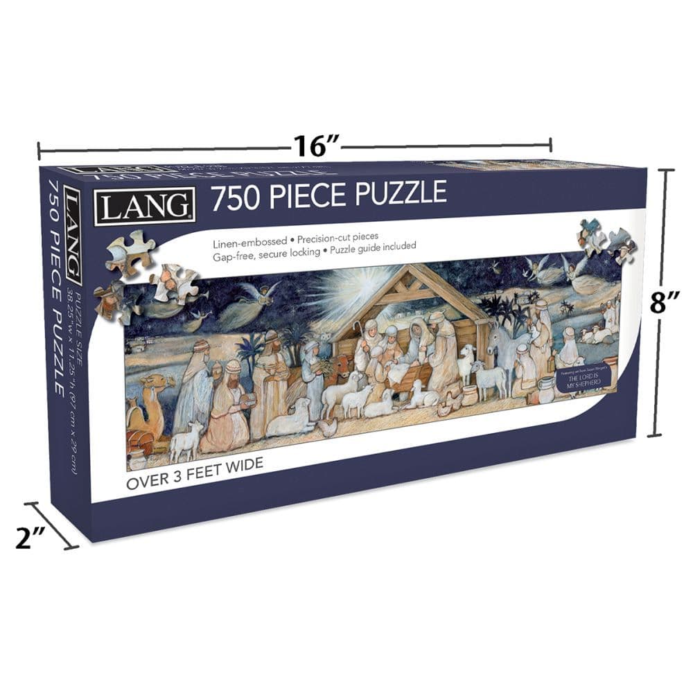 Nativity Set Puzzle 750 Piece Puzzle Panoramic 4th Product Detail  Image width=&quot;1000&quot; height=&quot;1000&quot;