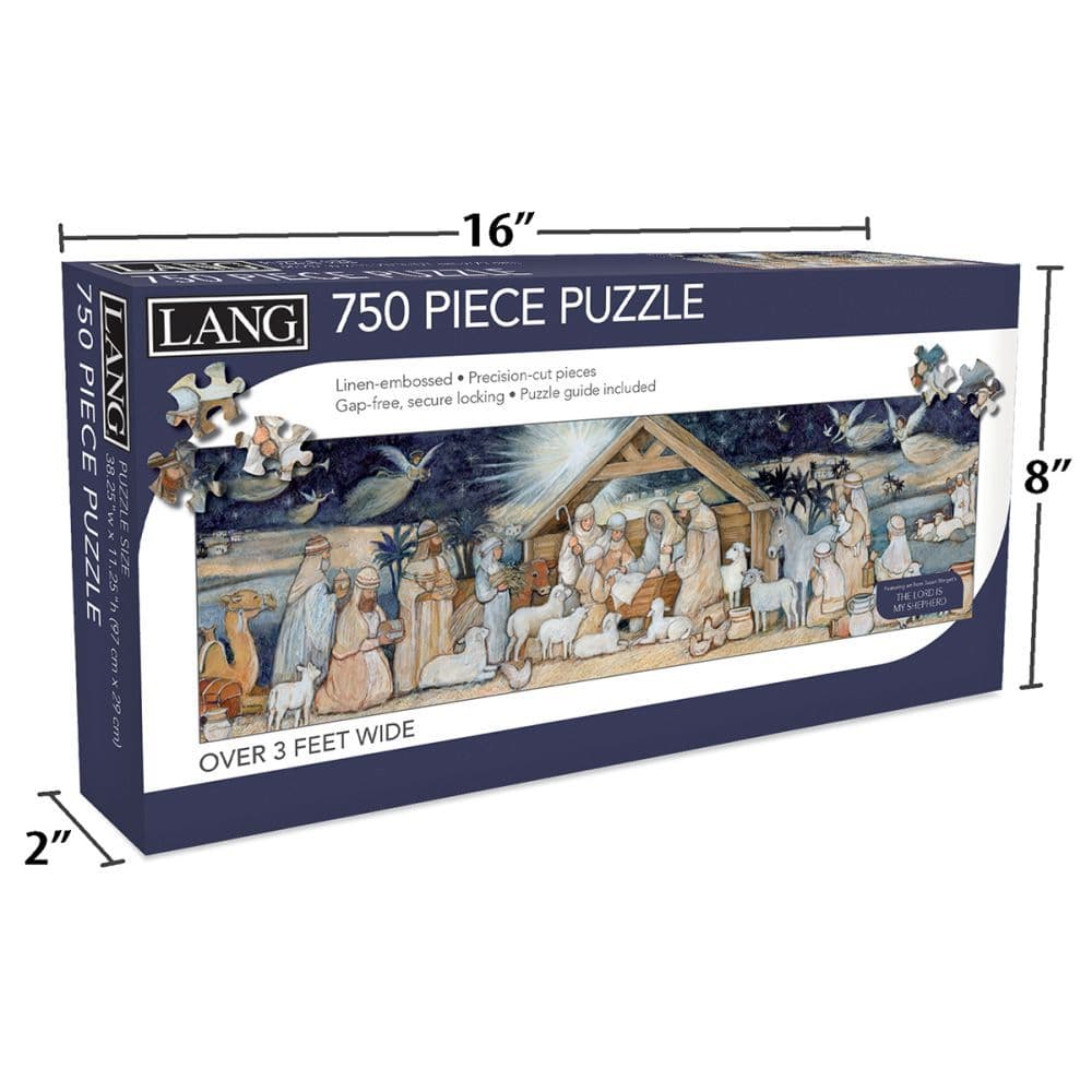 Nativity Set Puzzle 750 Piece Puzzle Panoramic 4th Product Detail  Image width="1000" height="1000"
