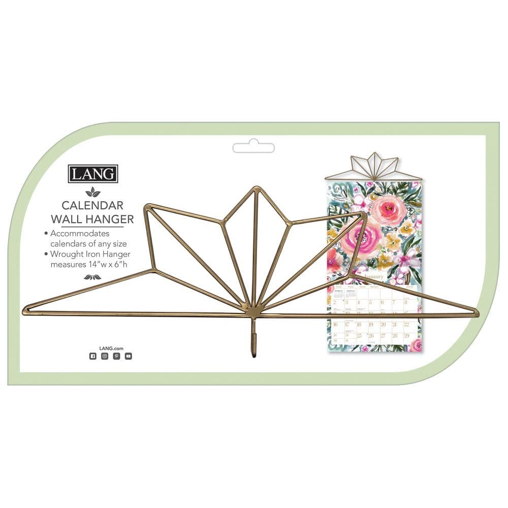 Gold Geo Calendar Hanger 2nd Product Detail  Image width=&quot;1000&quot; height=&quot;1000&quot;