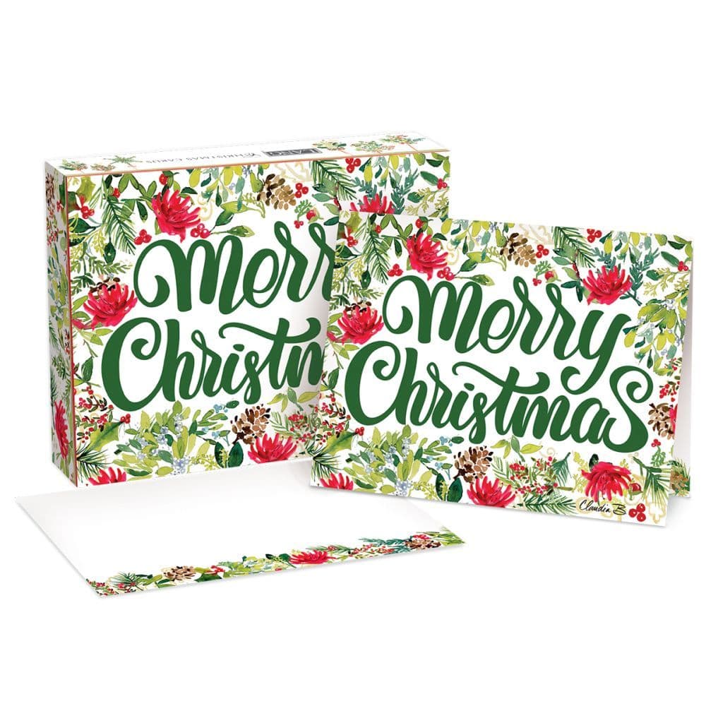 Christmas Greens Boxed Christmas Cards 3rd Product Detail  Image width=&quot;1000&quot; height=&quot;1000&quot;