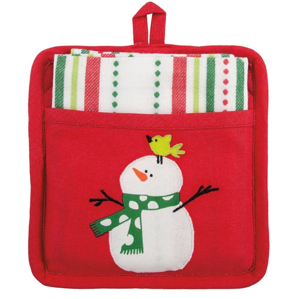 Whimsy Winter Potholder With Towel Gift Set Main Product  Image width="1000" height="1000"