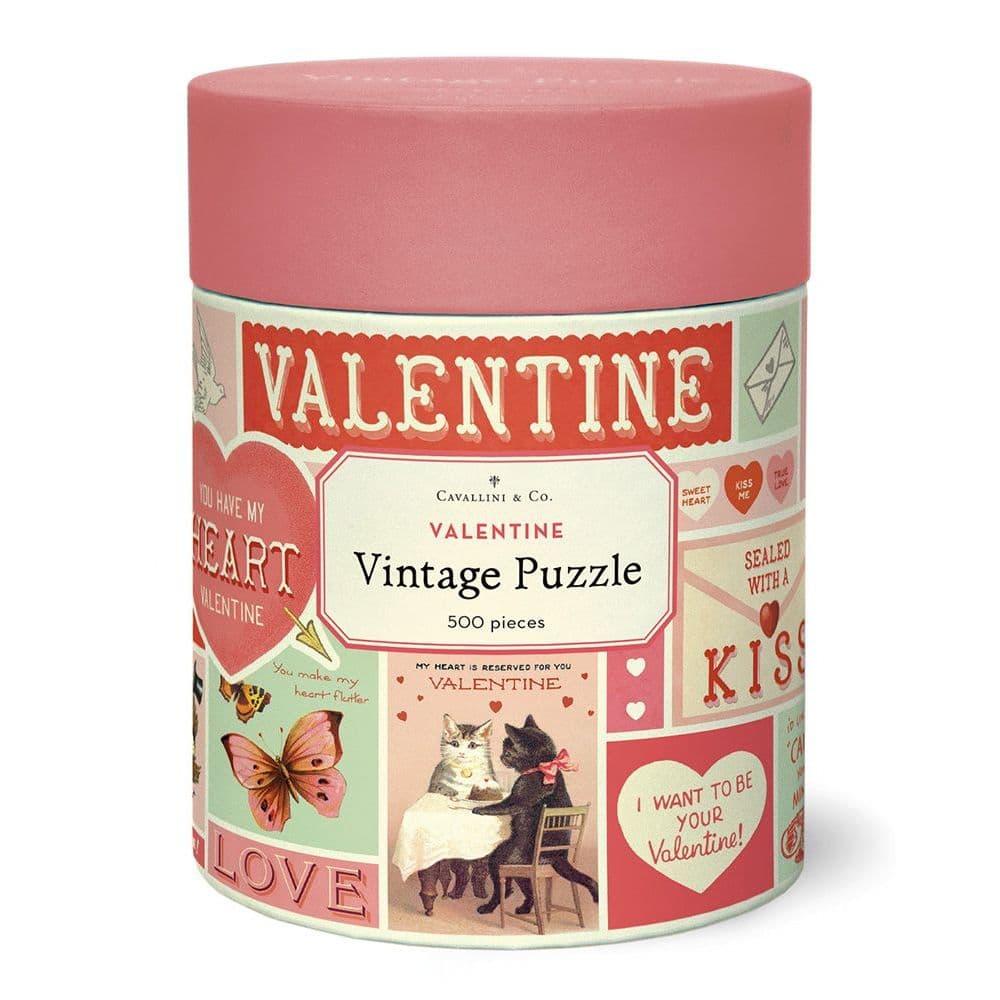 Valentine 500 Piece Puzzle by Cavallini Main Product  Image width=&quot;1000&quot; height=&quot;1000&quot;