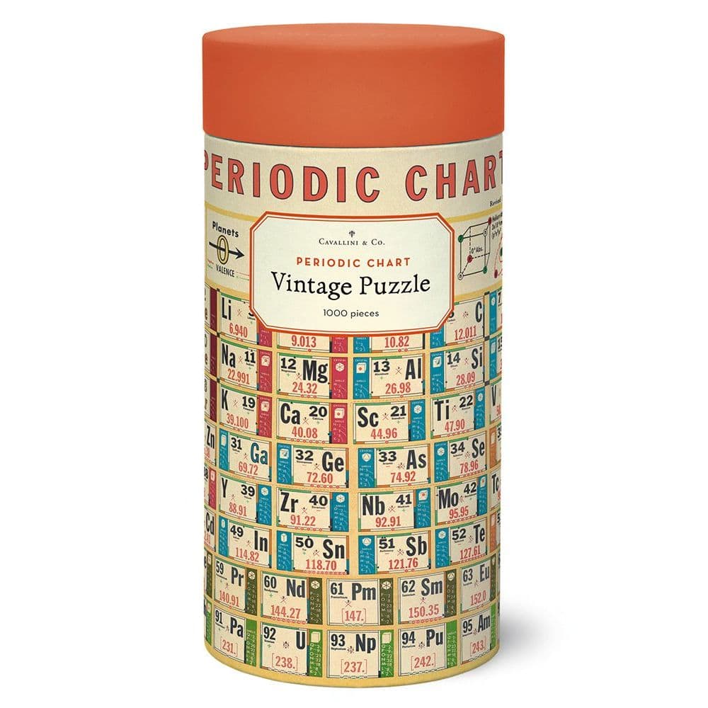 Periodic Chart 1000 Piece Puzzle by Cavallini Main Product  Image width="1000" height="1000"