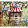image Birdhouses 2022 Downloadable Digital Wallpaper for the month of July width="1000" height="1000"