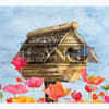 image Birdhouses 2022 Downloadable Digital Wallpaper for the month of October width="1000" height="1000"