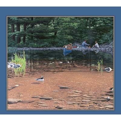 Cottage Country 2022 Downloadable Digital Wallpaper for the month of September width="1000" height="1000"
