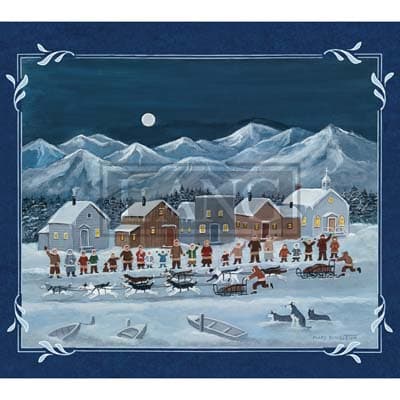 Lang Folk Art 2022 Downloadable Digital Wallpaper for the month of January width="1000" height="1000"