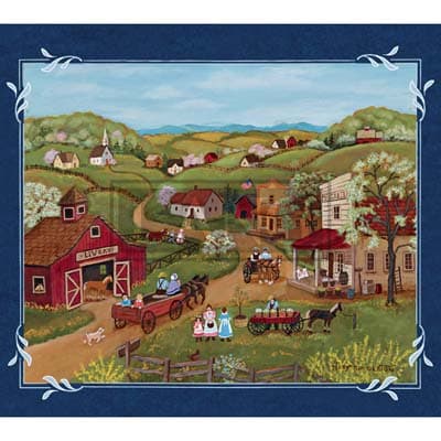 Lang Folk Art 2022 Downloadable Digital Wallpaper for the month of April width="1000" height="1000"