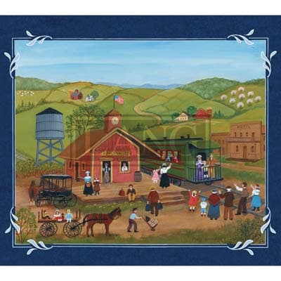 Lang Folk Art 2022 Downloadable Digital Wallpaper for the month of August width="1000" height="1000"