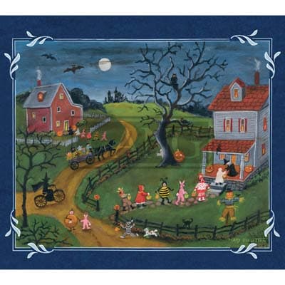 Lang Folk Art 2022 Downloadable Digital Wallpaper for the month of October width="1000" height="1000"