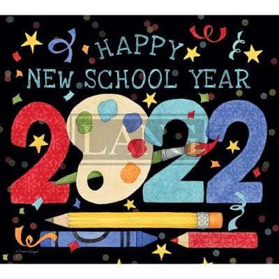 Schoolhouse 2022 Downloadable Digital Wallpaper for the month of January width="1000" height="1000"