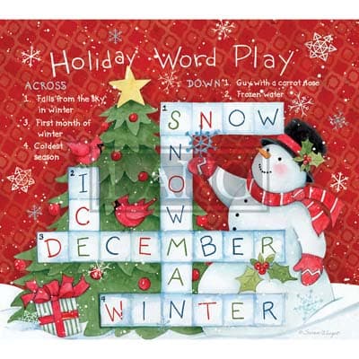 Schoolhouse 2022 Downloadable Digital Wallpaper for the month of December width="1000" height="1000"