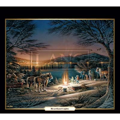 Terry Redlin 2022 Downloadable Digital Wallpaper for the month of February width="1000" height="1000"
