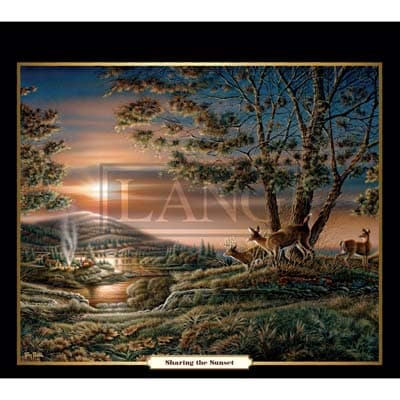 Terry Redlin 2022 Downloadable Digital Wallpaper for the month of October width="1000" height="1000"