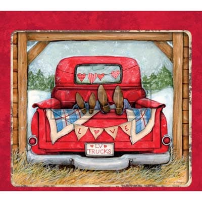 Truckin Along 2022 Downloadable Digital Wallpaper for the month of February width="1000" height="1000"