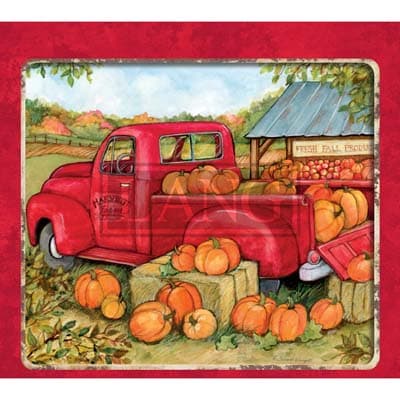 Truckin Along 2022 Downloadable Digital Wallpaper for the month of October width="1000" height="1000"