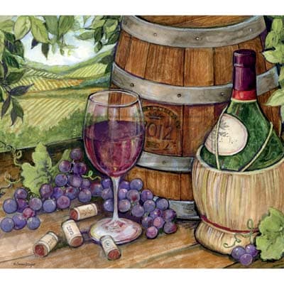 Wine Country 2022 Downloadable Digital Wallpaper for the month of March width="1000" height="1000"