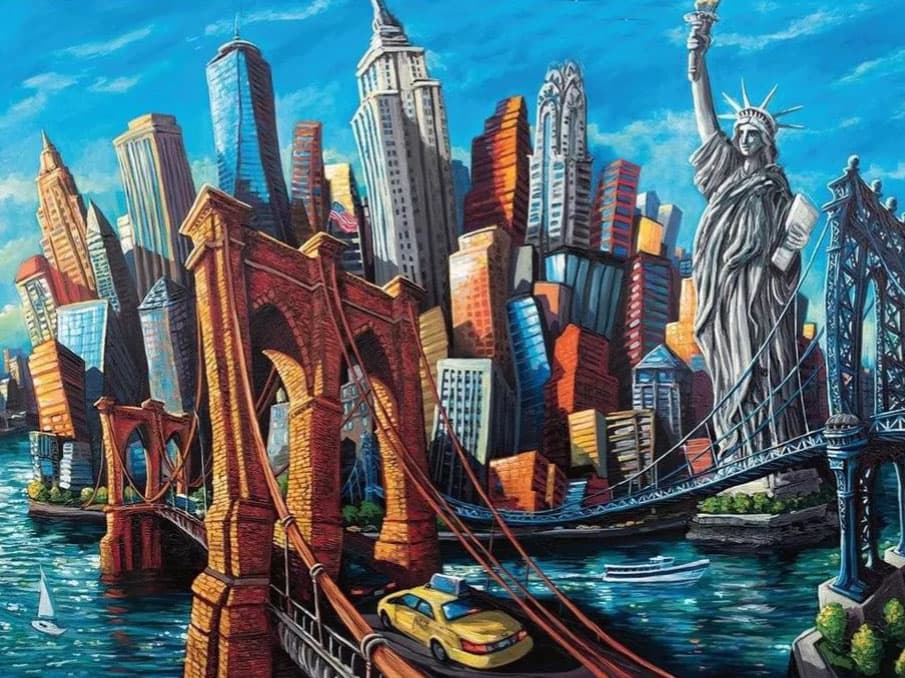 welcome to new york 1000pc puzzle image 2 width=&quot;1000&quot; height=&quot;1000&quot;