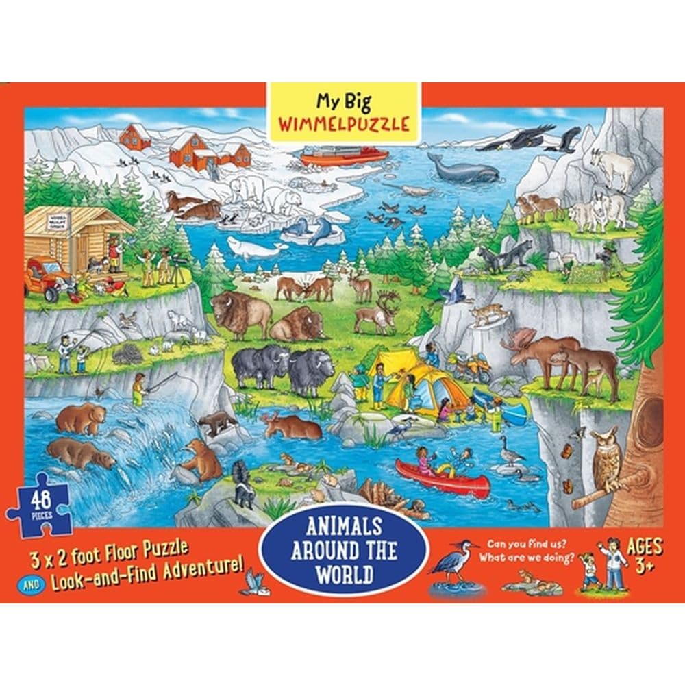Animals Around the World 48pc Puzzle 2nd Product Detail  Image width=&quot;1000&quot; height=&quot;1000&quot;
