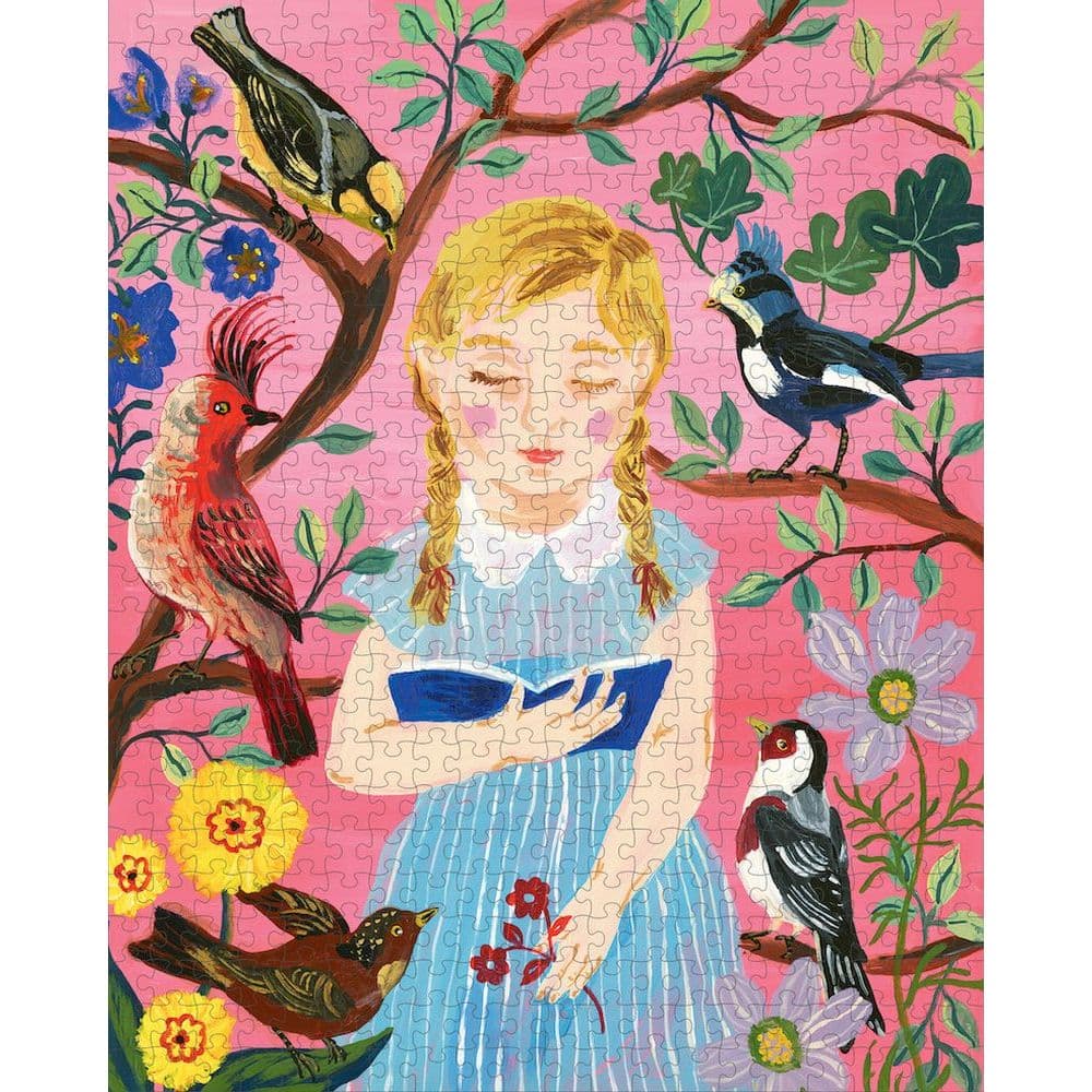 Girl Who Reads to Birds 500pc Puzzle 3rd Product Detail  Image width=&quot;1000&quot; height=&quot;1000&quot;